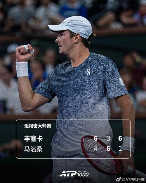 ATP迈阿密大师赛:丰塞卡21击败马洛桑,第二轮将战阿尔卡拉斯